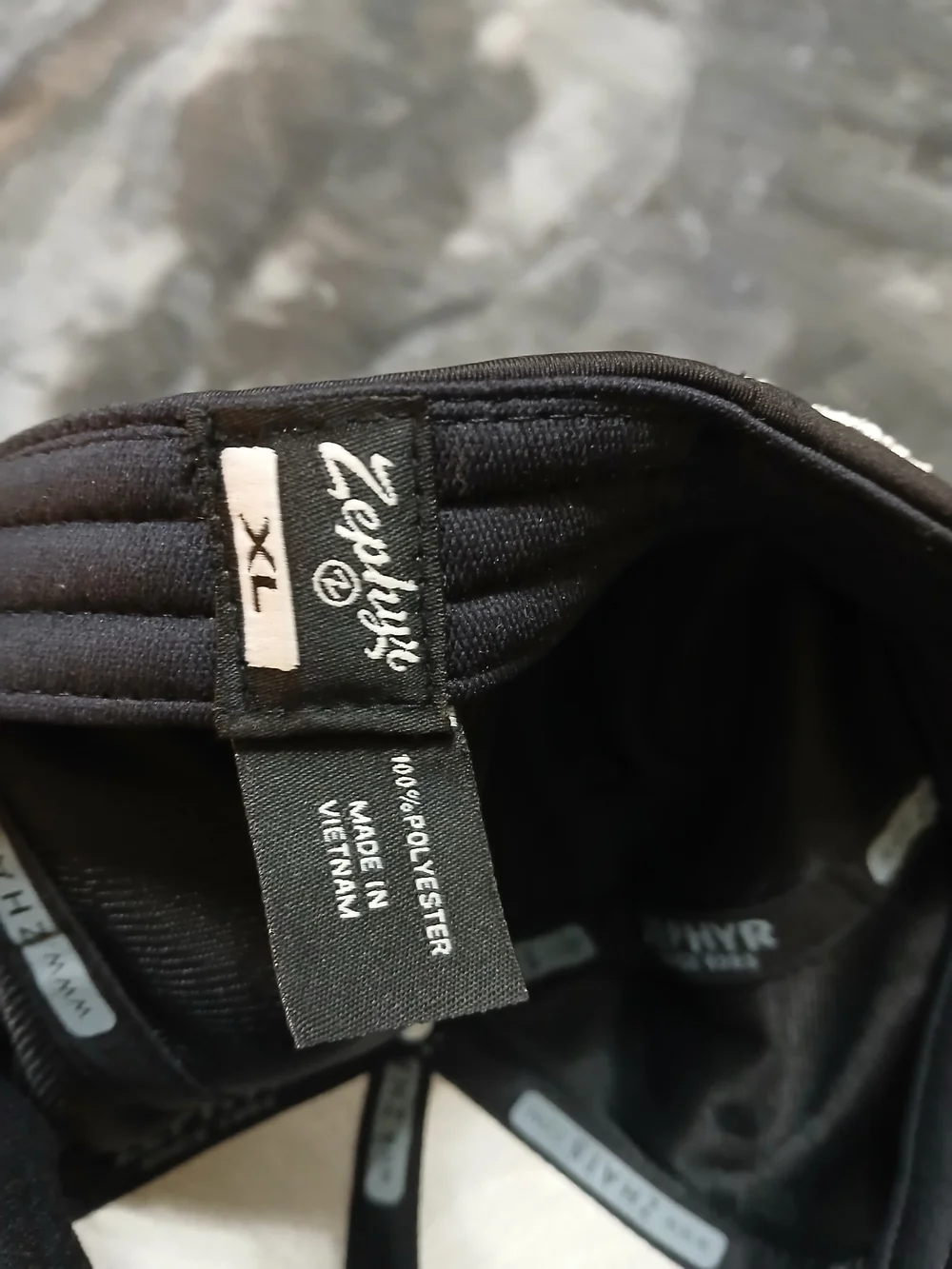Zephyr Black MichiganCap with White 'M' Patch Size Xl